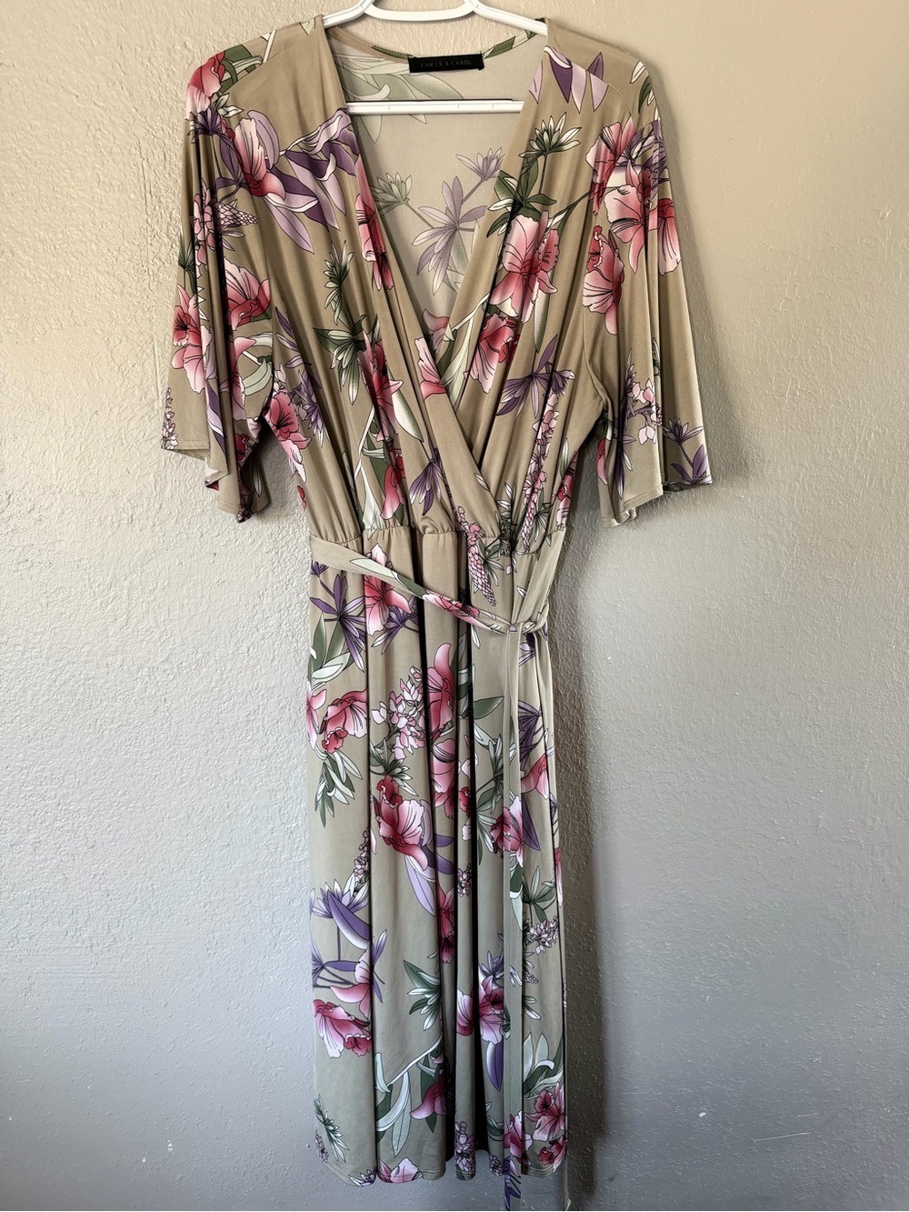 Chris & Carol Floral Wrap Dress Woman’s plus size 3X